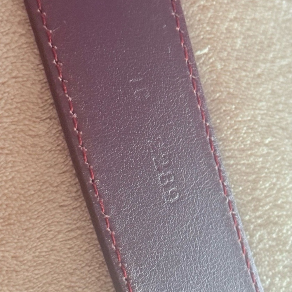 PRADA Red Leather Belt 1C 2289 95/38 Made In Italy Authentic - Picture 12 of 12